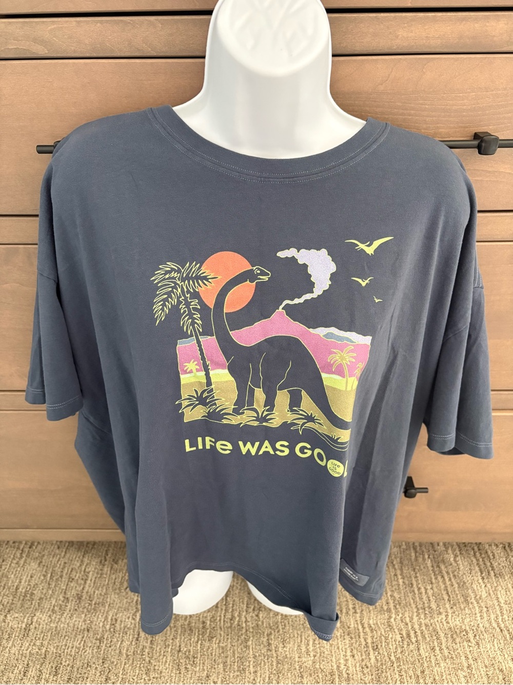 Life Is Good Women's Gray Crusher XX-L Graphic Tee